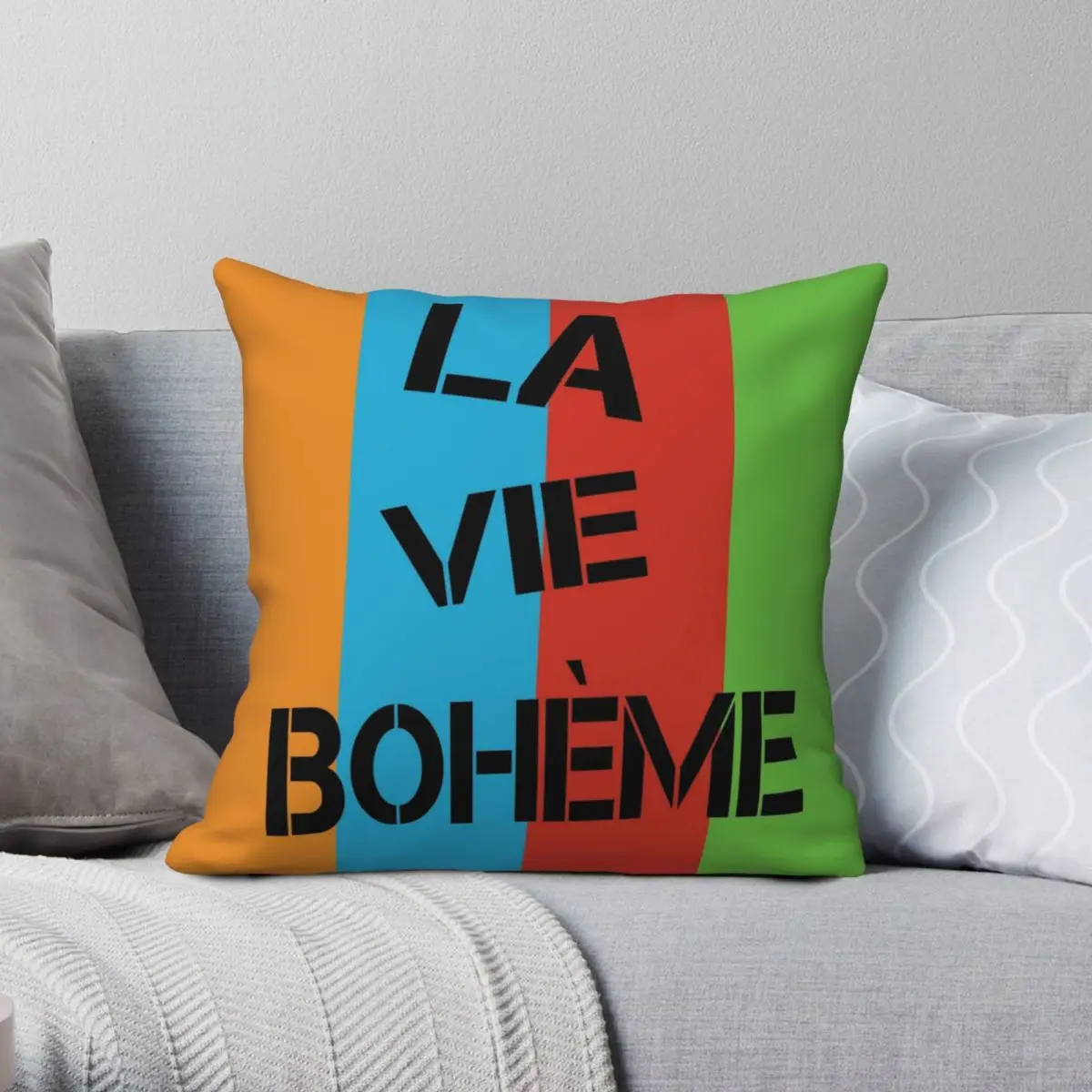 LA VIE BOHeME RENT Square Pillowcase Polyester Linen Velvet Printed Zip Decor Pillow Case Sofa Seater Cushion Case 45x45