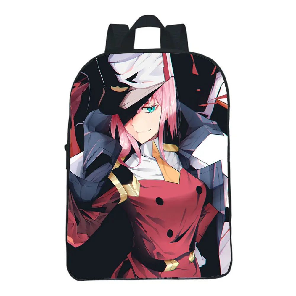 Graphic Print Zero Two Darling In The FranXX  Backpack Men School Bags Women Bag Travel Laptop Bag Girls Backpack Mochila