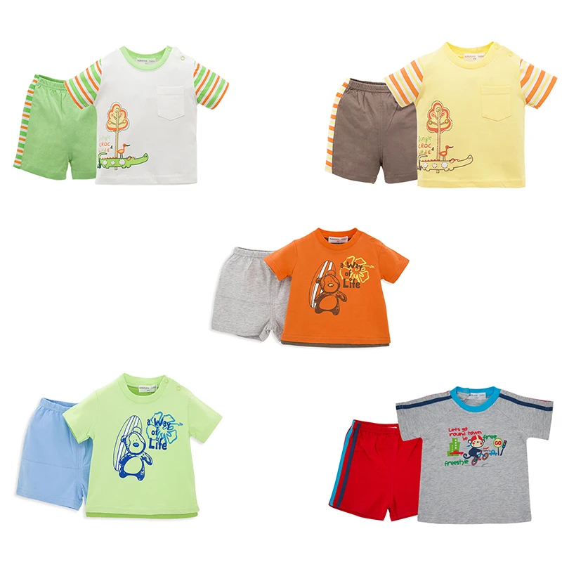 

Honeyzone Baby Girl Summer Clothes Newborn Baby Boy Roupas Vetement Roupa Infantil Menino Short Sleeve Tops Baby Clothing Set