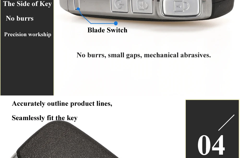 Jingyuqin Fernbedienungs-Autoschlüsselgehäuse für Kia Sportage Niro Ceed Sorento Cerato Forte Seltos Telluride 2017-2025 Smart Fob Gehäusehalter – Detail 16
