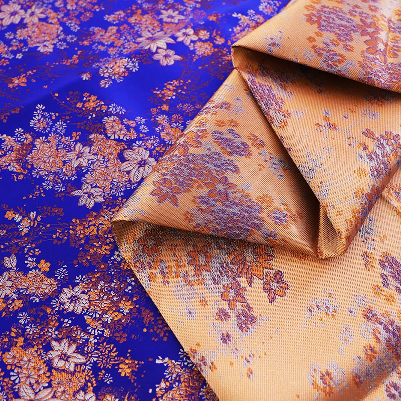 Chinese style satin jacquard brocade pattern designer DIY garment fabrics for sewing cheongsam and kimono material