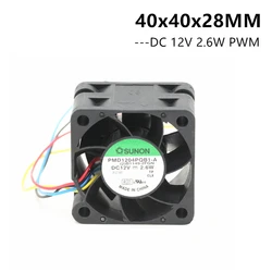 Sunon 4028 40x40x28mm 40mm Server Fan Dual Ball Bearing PMD1204PQB1-A 12V 2.6W Cooling Fan 3PIN