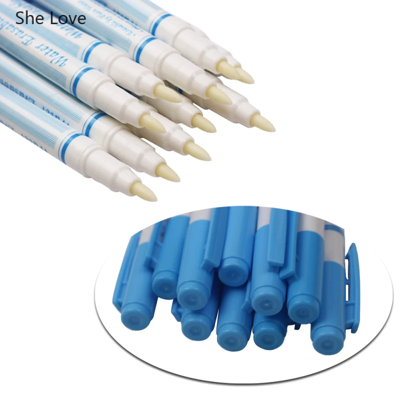 Chzimade Water Erasable Pen Ink Marker Pen For Diy Fabric Making Cross Stitch Marker Pen Needlework Sewing Handmade Tools