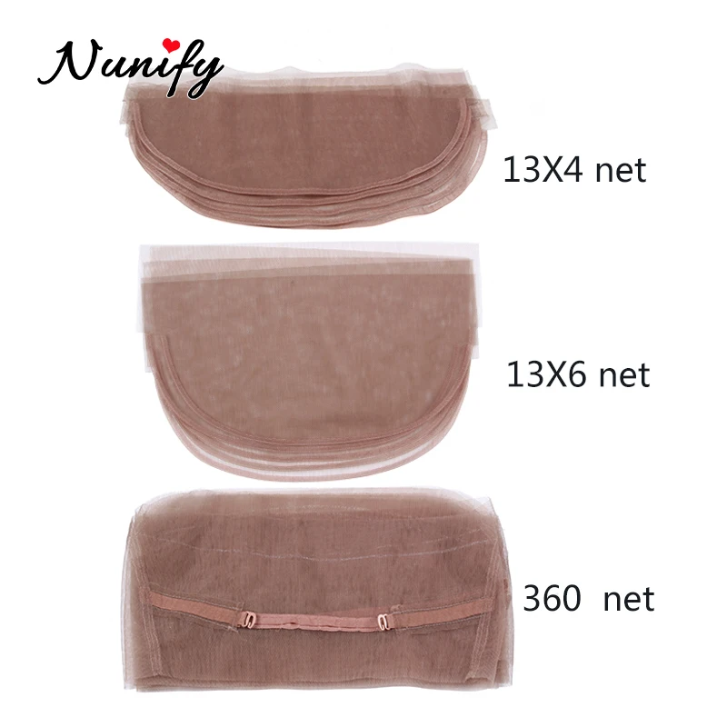 

Nunify 13*4 13*6 360 Lace Net Basement Foundation For Making Closure Wigs Making Lace Closure Frontal Brown Swiss Lace Wig Caps