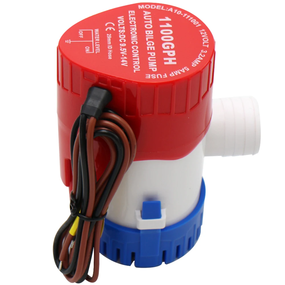 2021 New Auto Bilge Pump for Boats 12v 1100GPH Automatic Submersible Boat Bilge Water Pump with Electronic Switch from MAKERELE