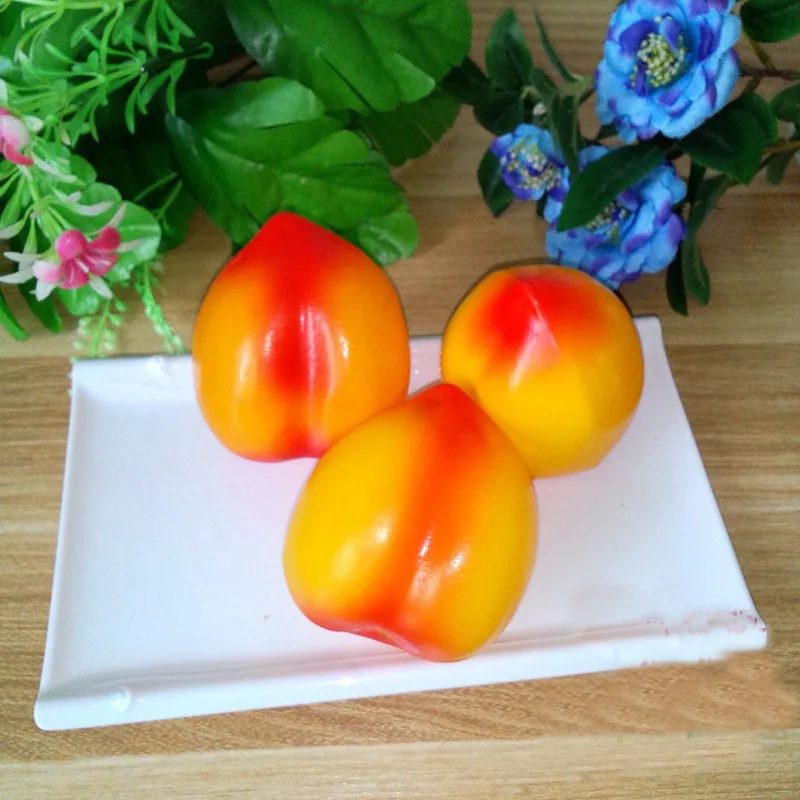 محاكاة الغذاء محاكاة ألعاب الطعام التعليمية طفل الأطفال التظاهر اللعب منزل لعبة المطبخ التدريس المعونة البلاستيك الفاكهة الخوخ