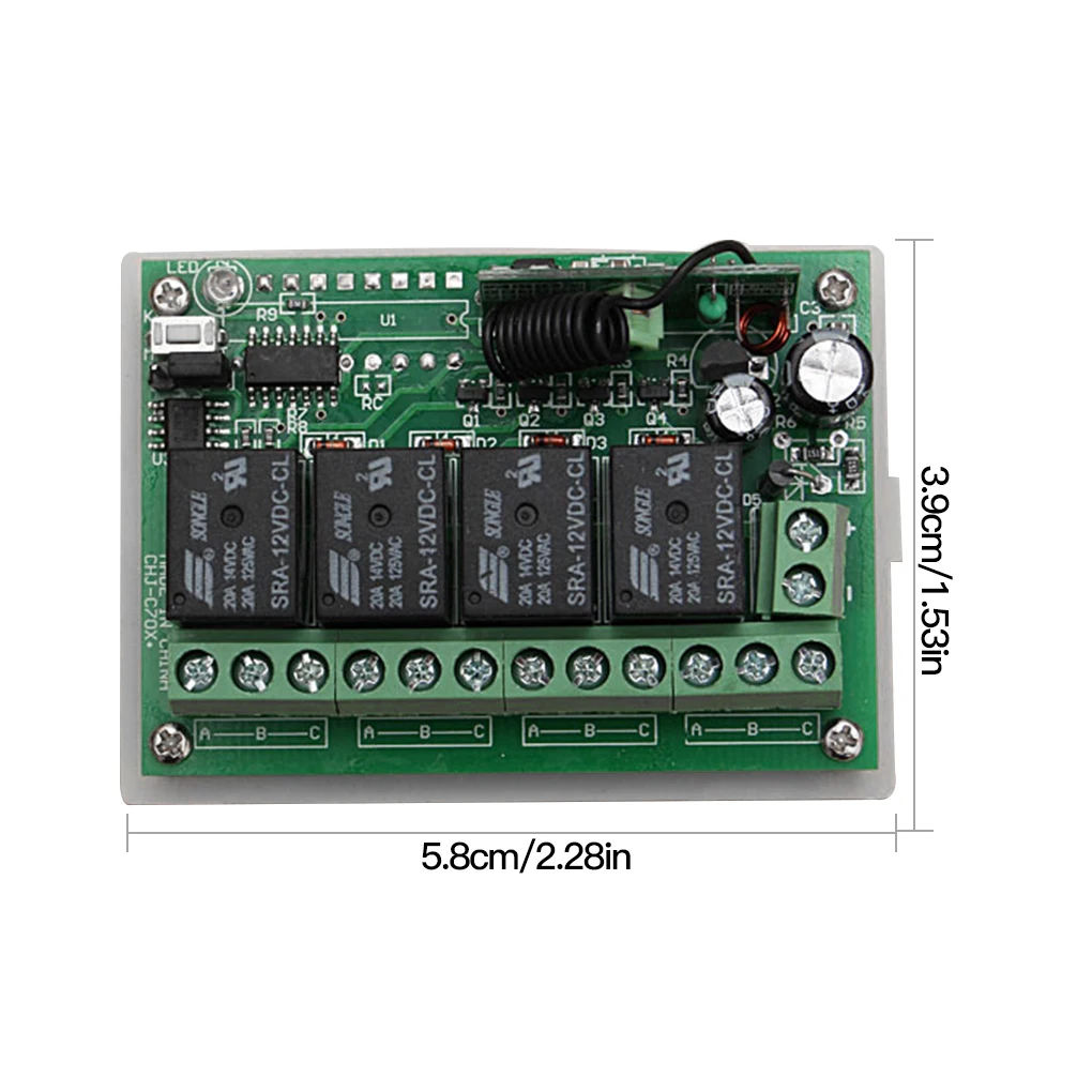 Kit de modificação de controlador sem fio, cortina de janela de tamanho pequeno, acessório de circuito de controle remoto, peça modificada