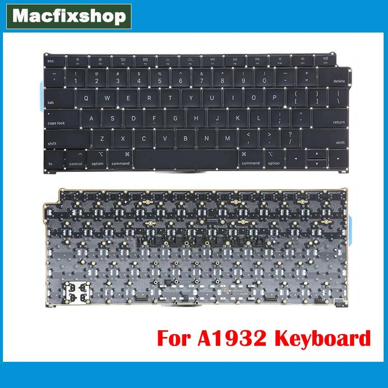 teclado original a1932 20232023 para macbook air 13 teclado eua reino unido sp rua franca espanhol alemao russo substituto 01