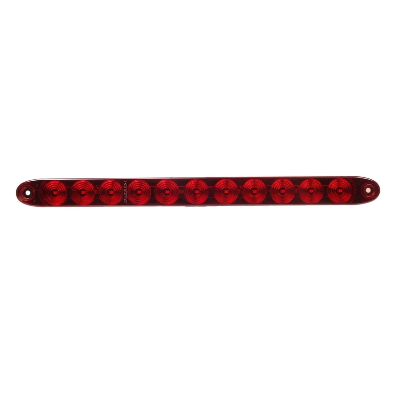 DHBH-Red 15 Inch 11 Led Light Bar Sealed Stop Turn Tail Park Third 3Rd Brake Light Truck Trailer Marker Id Bar Waterproof