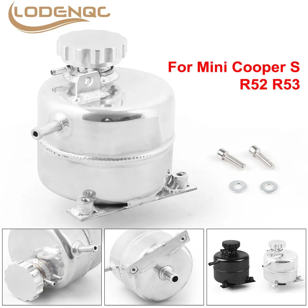 

Aluminum Coolant Header Expansion Overflow Water Tank & Cap Reservoir Can Car Accessories For 02-08 BMW Mini Cooper S R52 R53