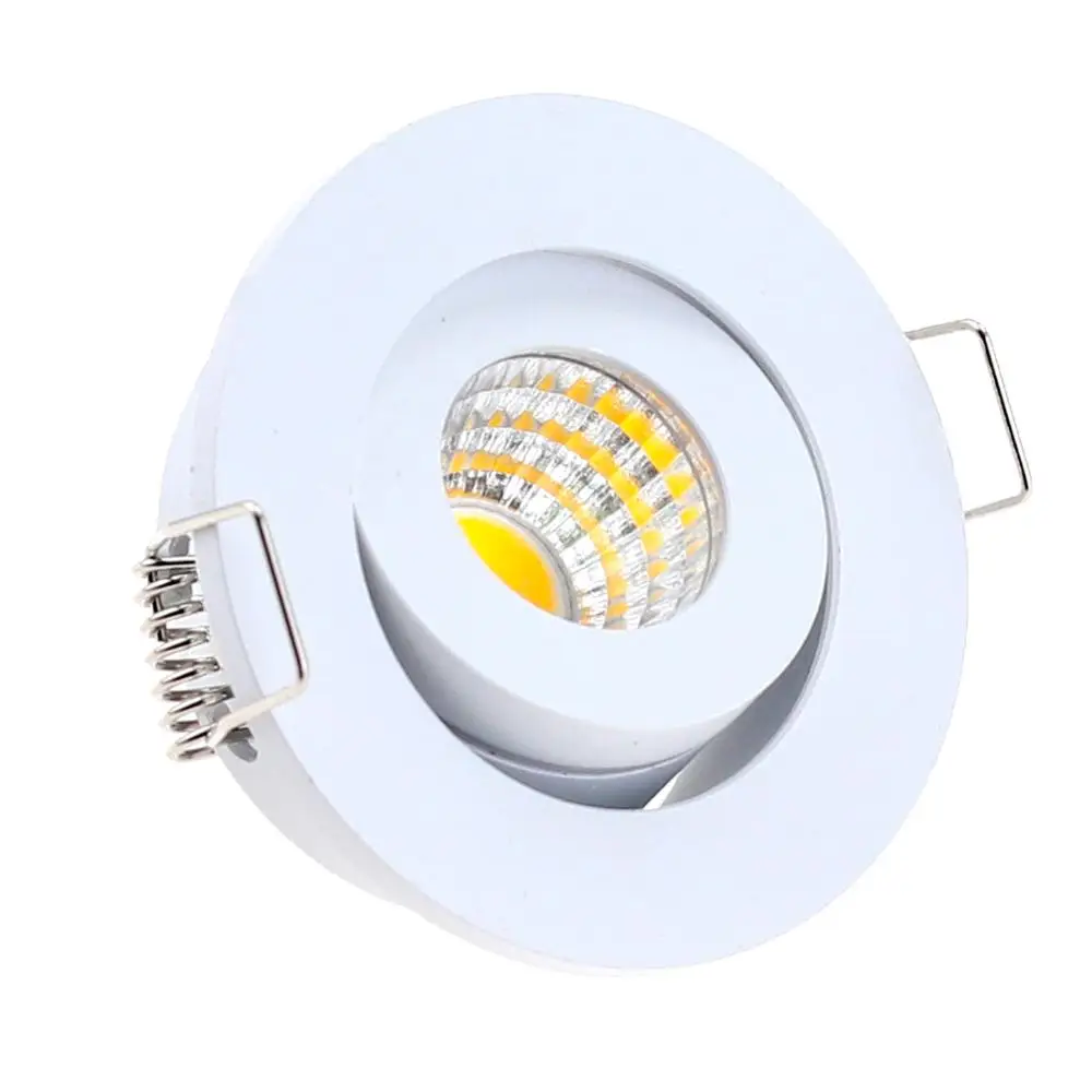 10pcs/lot Adjustable Dimmable Waterproof LED Down lights 3W AC90-260V LED Downlight Outdoor Led Ceiling Lamps For Bathroom Bulb