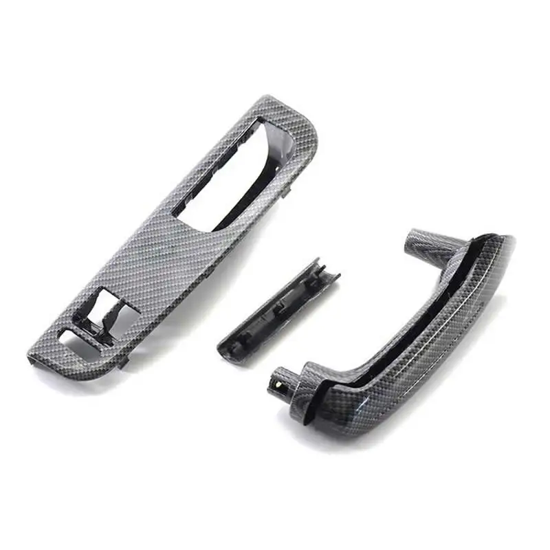 3pc/set Carbon Fiber Style Interior Grab HANDLE  For VW GOLF 4 PASSAT ACCESS  INSIDE DOOR PANEL HANDLES Car Interior Accessories