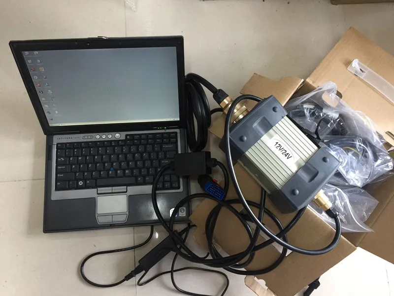 MB Star C 5 Cables with 2014.12V Software 320gb HDD D630 90% New Laptop Diagnosis for Cars Ready to Use