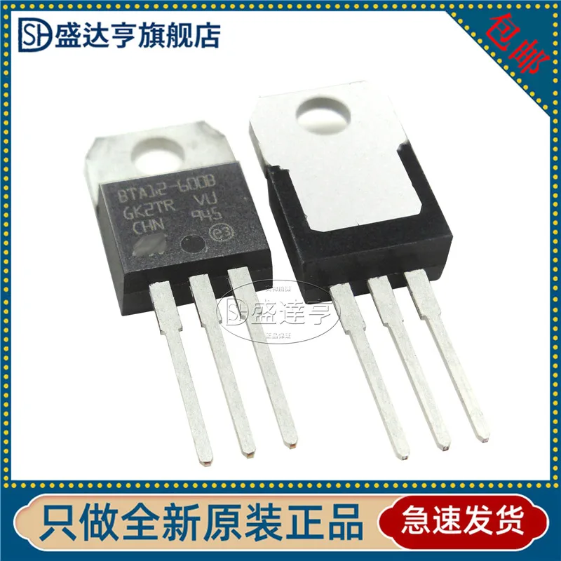 

10Pcs/Lot BTA12-600B BIDIRECTIONAL thyristor 12A 600V TO220 Steelhead Dip BIDIRECTIONAL thyristor