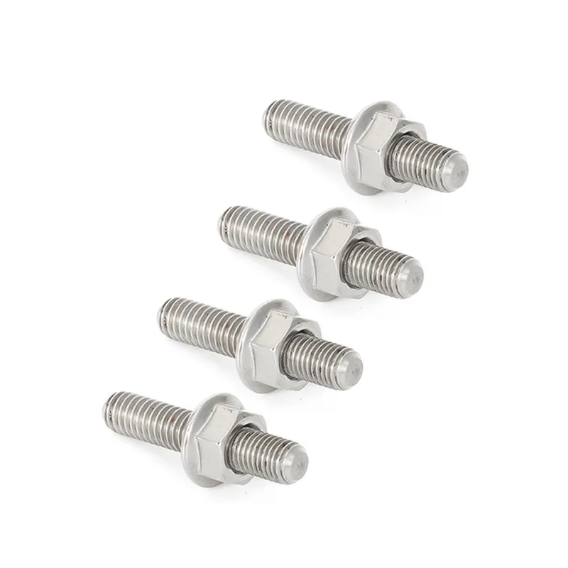 

Exhaust Port Studs & Nuts Pipe Butt Screws Both-Ends for 1984-2015 Big Twin 1986-2015 Sportster XL