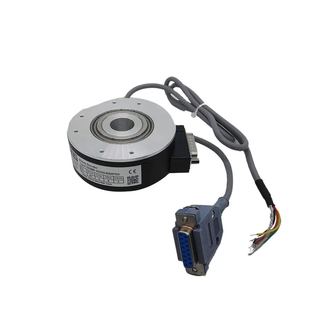 中空シャフトエンコーダ,5v,12v,24v,80mm,pcプラグ,サイドピン,GHH80-18J1024BMP526