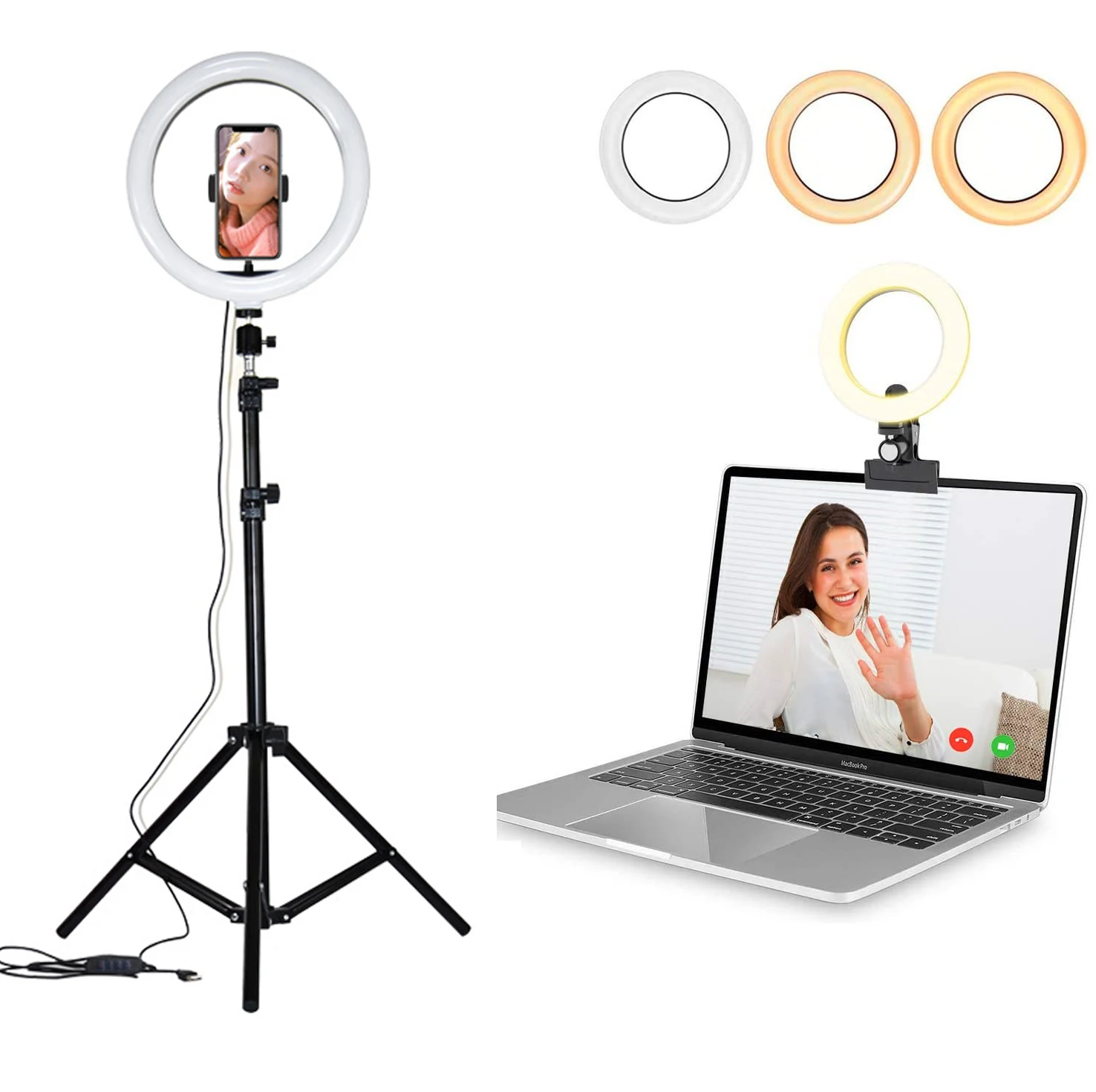 26 Cm Led Light Ring with Tripod for Mobile Support Studio Clamp Selfie Ring Light Rim for Photography Ringh Rong Lite Lighting