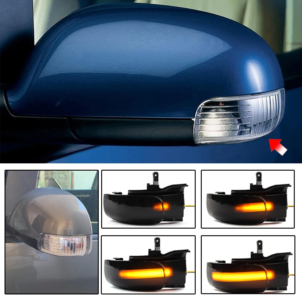 Sequential Flashing LED Dynamic Turn Signal Light For VW Touran 2003 2004 2005 2006 2007 2008 2009 2010 Mirror Indicator