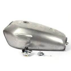 CG CG125 CG150 Motorcycle Bare Metal Fuel Tank 9L Retro Refit Motorbike Oil Tank Petrol Tank With Cap and Tap