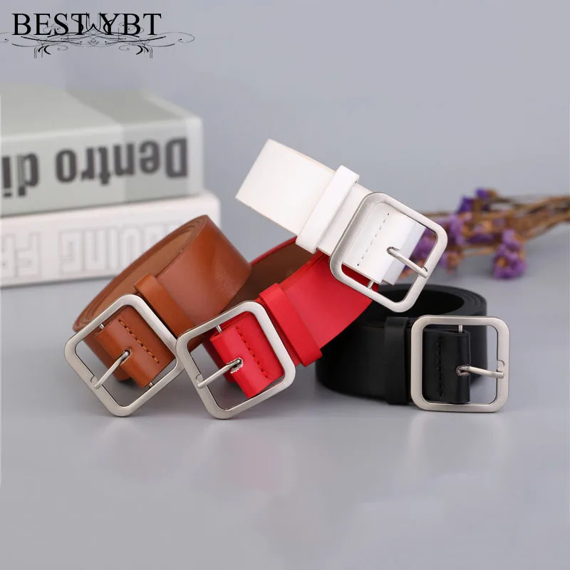 

Best YBT Unisex Imitation Leather Belt Alloy Pin Buckle Belt Decoration Elegant Simple Wild Student Retro Jean New Design Belt