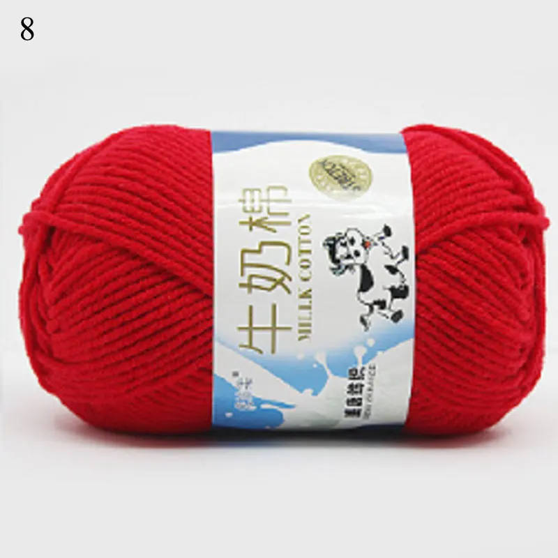 50g/PC High Quality Baby Cotton Cashmere Yarn For Hand Knitting Crochet Worsted Wool Thread Colorful Eco-dyed Needlework Sweater