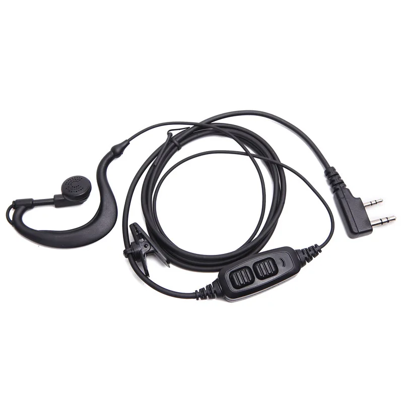 Push To Talk Dual PTT Earpiece For Baofeng Walkie Talkie UV82 UV5R 888S Headset Two Way Radio Accessories