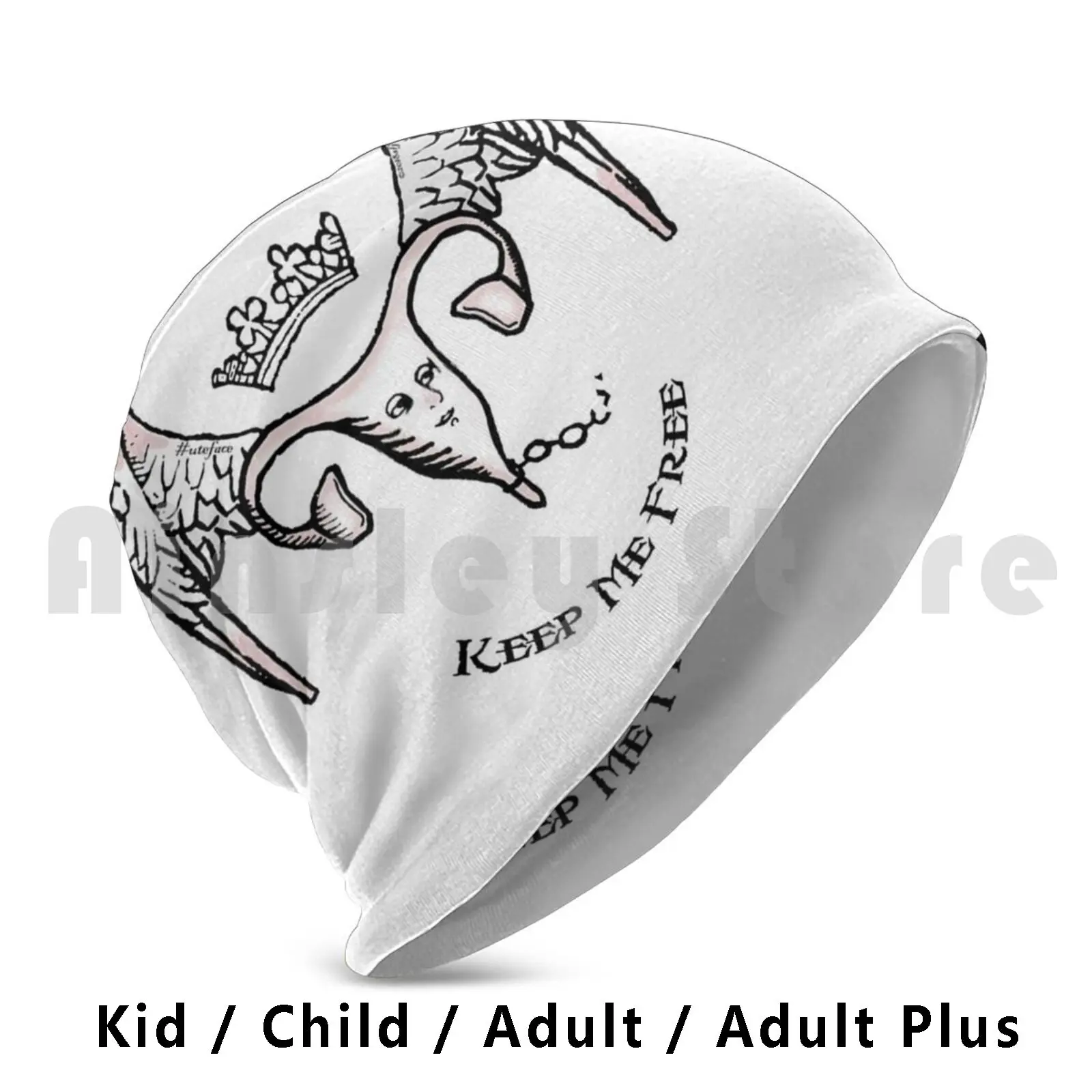 Keep Me Free-#uteface Beanie Hedging Cap DIY Print Cushion Womens Rights Feminism Uterus Abortion Rights Pro Choice