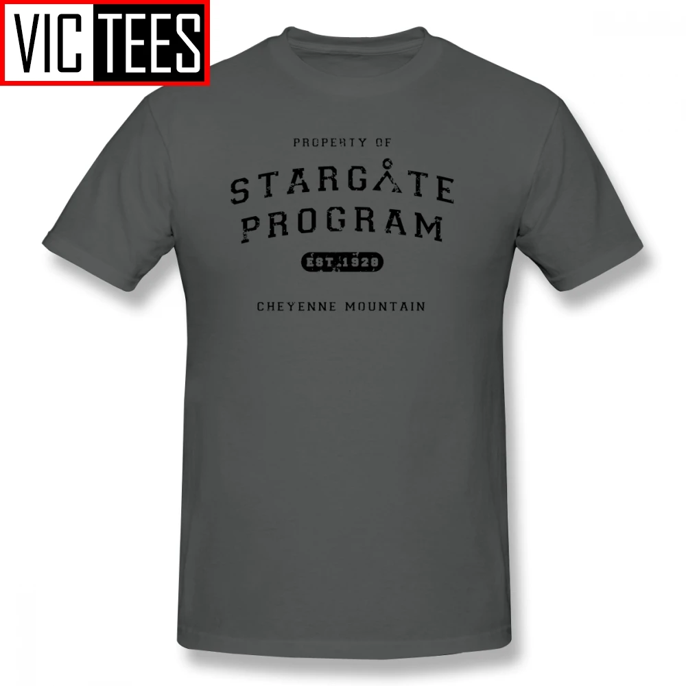 Mens Stargate T Shirts Property Of Stargate Program T-Shirt Graphic Tee Shirt Man Summer Oversize Awesome Tshirt