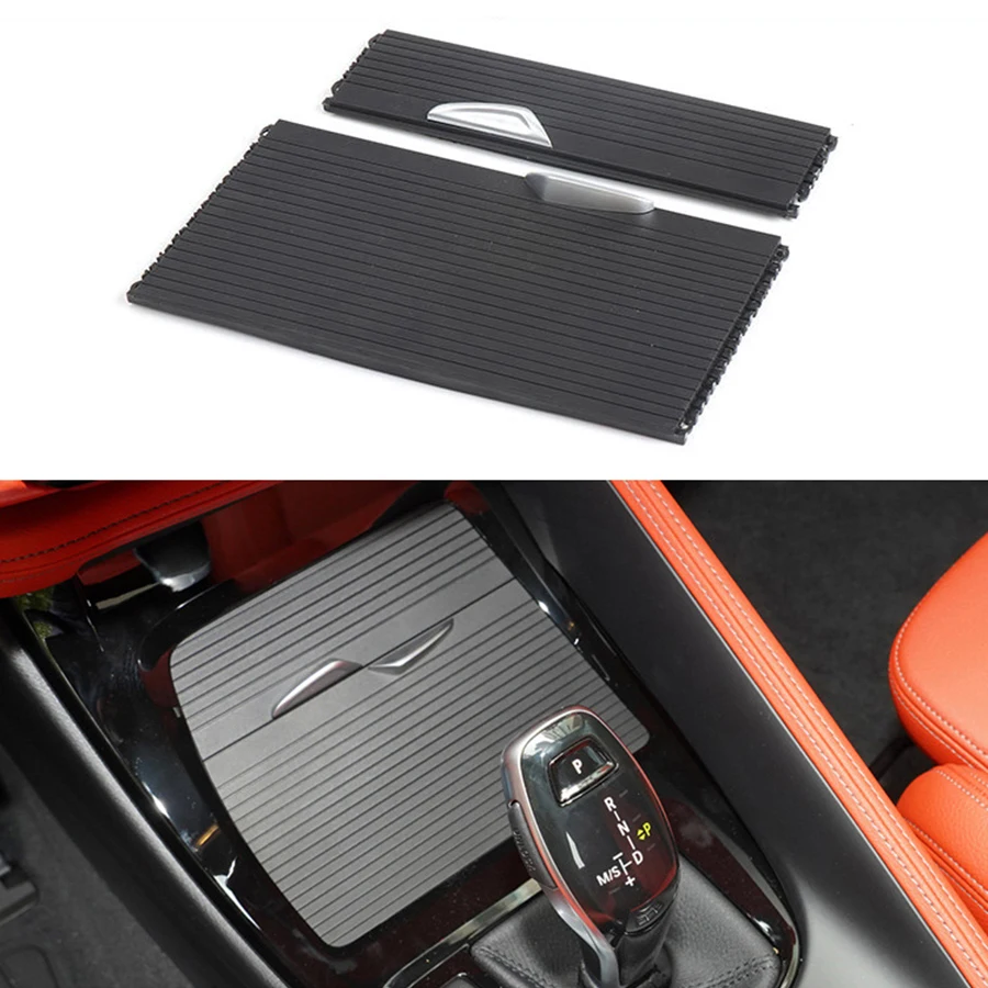 

Center Console Sliding Shutters Cup Holder Roller Blind Cover Replacement For BMW X1 F48 F49 X2 F39 AUTO Accessories