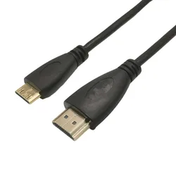 Kabel Mini kompatybilny z HDMI 1080P High Speed typ A do C kabel do projektora ekran aparatu Notebook HDTV z męskiego na męskie Mini HDTV