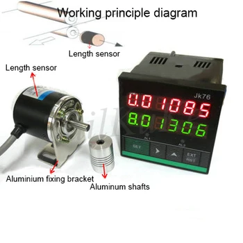 High precision intelligent electronic dual digital meter counter JK76 encoder with stepper motor controller