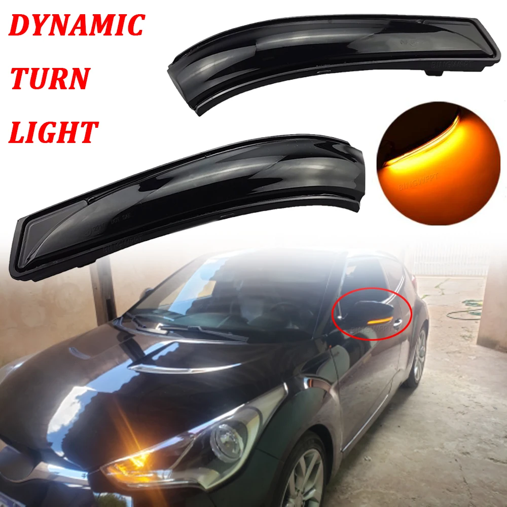Dynamic Flasher Blinker LED Turn Signal Light For Hyundai Elantra GT Avante MK5 MD UD Veloster i30 GD 2011 2012 2013 2014 2015