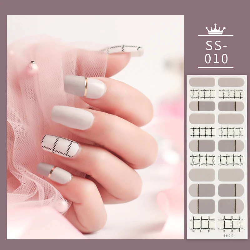 Fiocco di neve adesivi per unghie dorati accessori per unghie decorazioni per unghie colorate adesivi per Nail Art progettati autoadesivi per unghie