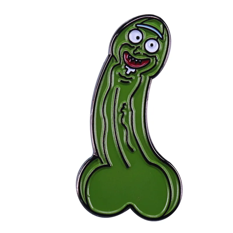 Creative Penis Dick Shaped Enamel Pins Funny Cartoon Metal Brooch Women Men Backpack Bag Hat Shirt Lapel Badge