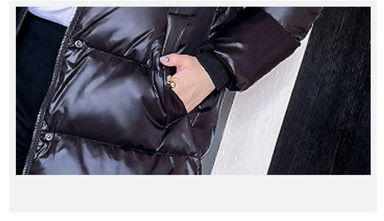 2026 Winter Long Down Jacket Women's Fashion Thick Cotton Parkas Outwear Plus Size 4XL Loose Windproof Hooded Snow Coat Female