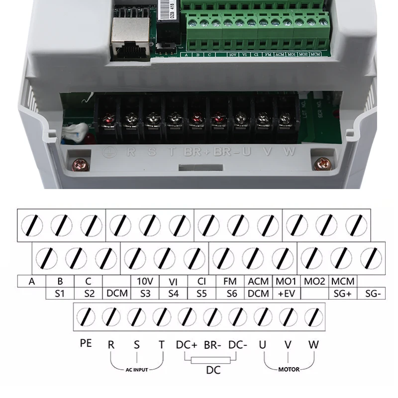 Imagem -06 - Controlador de Velocidade do Eixo da Máquina de Trituração do Cnc do Conversor 220v380v 1hp ou 3hp 1000hz da Frequência de Fusão de 7.5kw Vfd