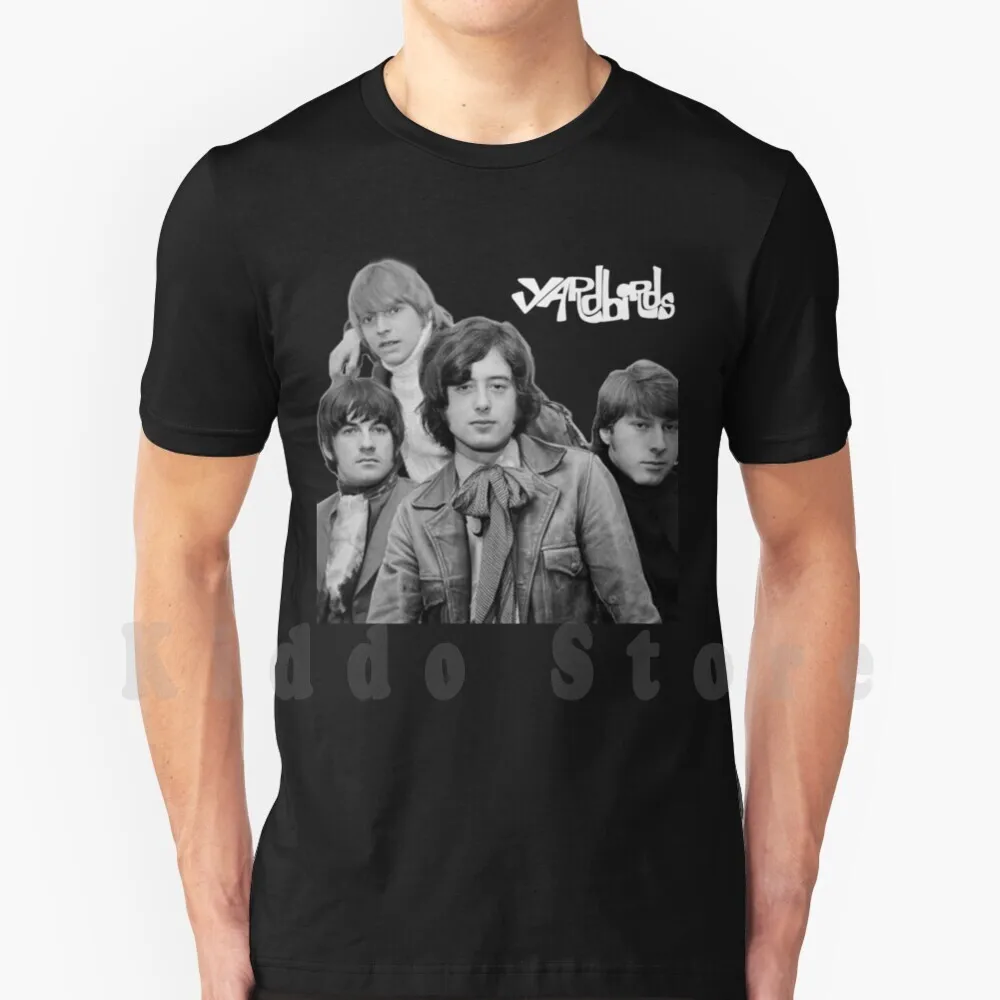 Yardbirds Band T Shirt Cotton Men DIY Print Cool Tee Yardbirds The Yardbirds Yard Birds Jimmy Page Chris Dreja Jim Mccarty