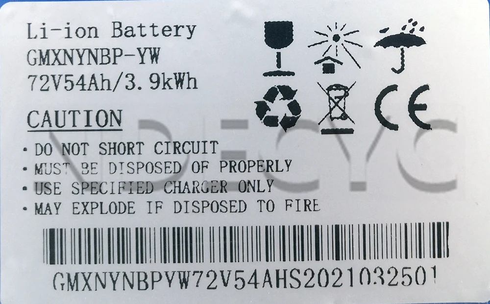 NBpower 72V 54AH Ebike Battery Pack with 72v 10AH Charger for 3000W 5000W 8000W 12000W Ebike Kit