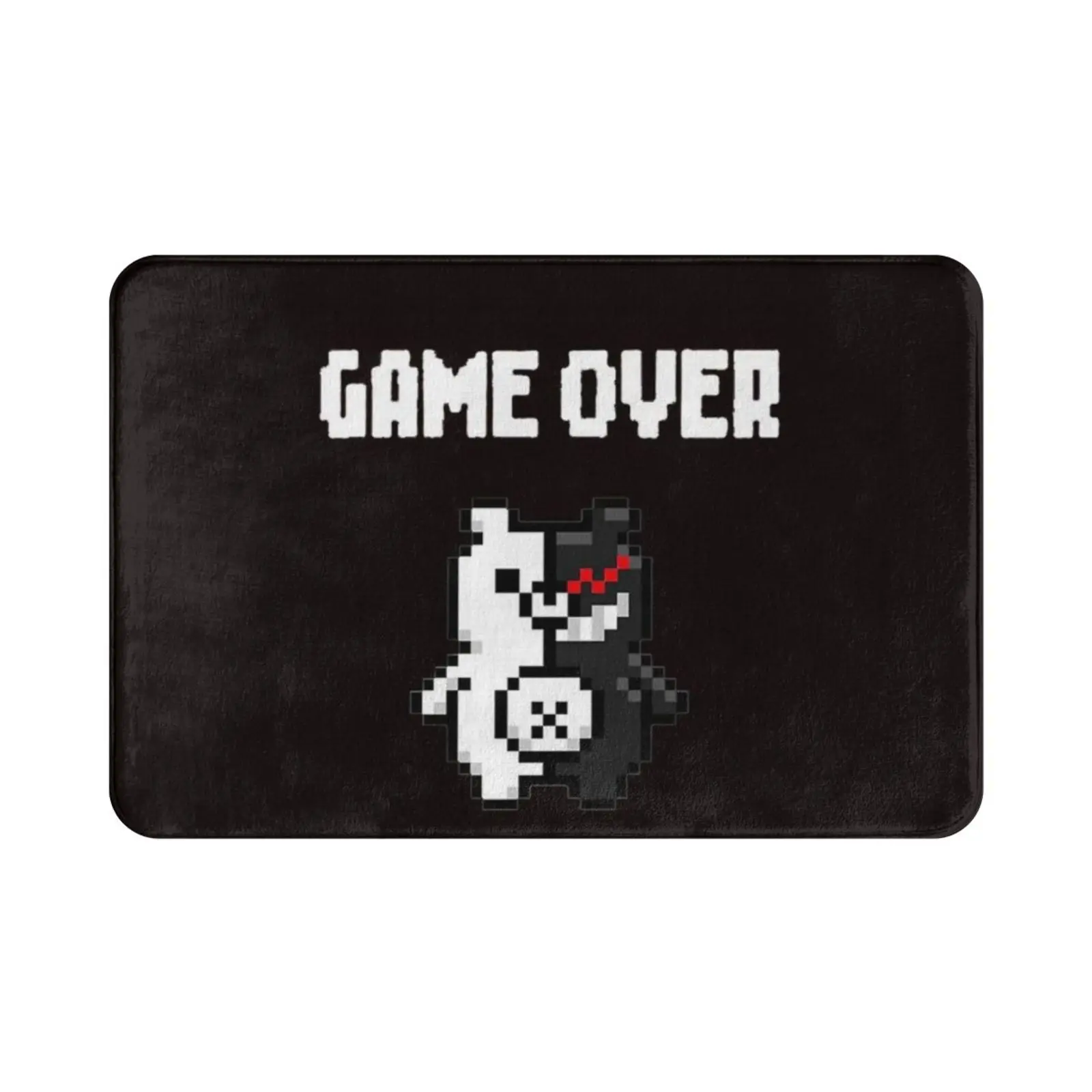 Monokuma Game Over Carpet Mat Rug Cushion Soft Danganronpa Monokuma Game Over Anime