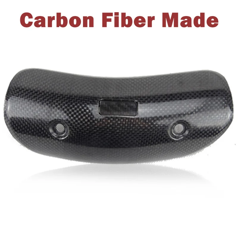 40-63mm Diameter Motorcycle Exhaust Muffler Carbon Fiber Protector Heat Shield Cover Guard Anti-scalding Cover For CB650F Z900