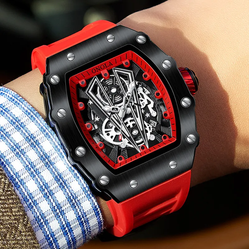 ONOLA Top Brand Men Fashion Mens Watch Quartz Sports Waterproof Male Watches Luxury Clock Male Dress Watch Man