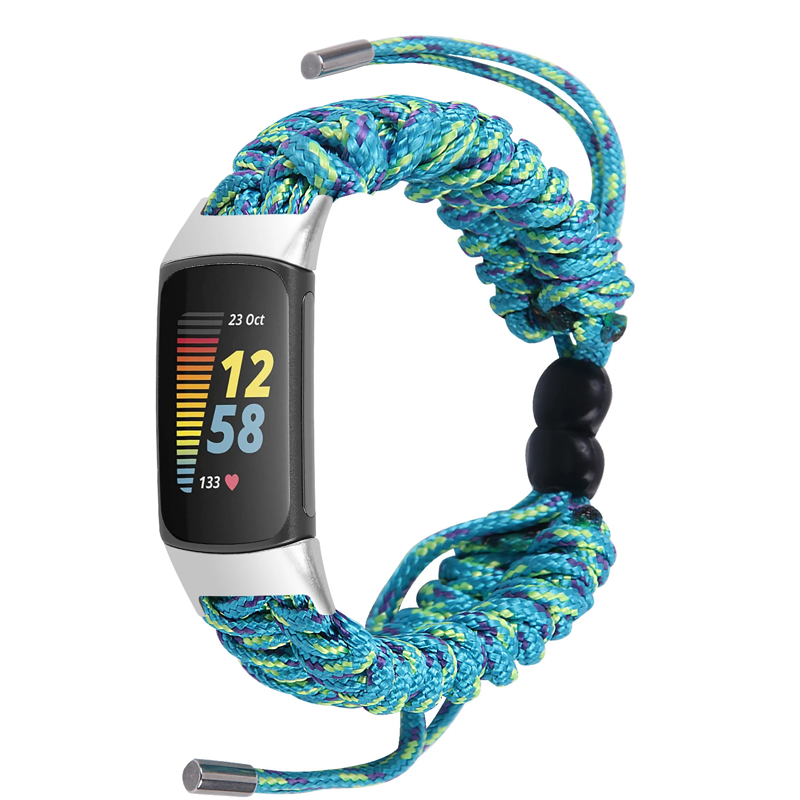 Fabric Braided Rope strap For Fitbit Charge 5 bracelet band Adjustable Women Men Watchband for fitbit charge 6 Smart Watch