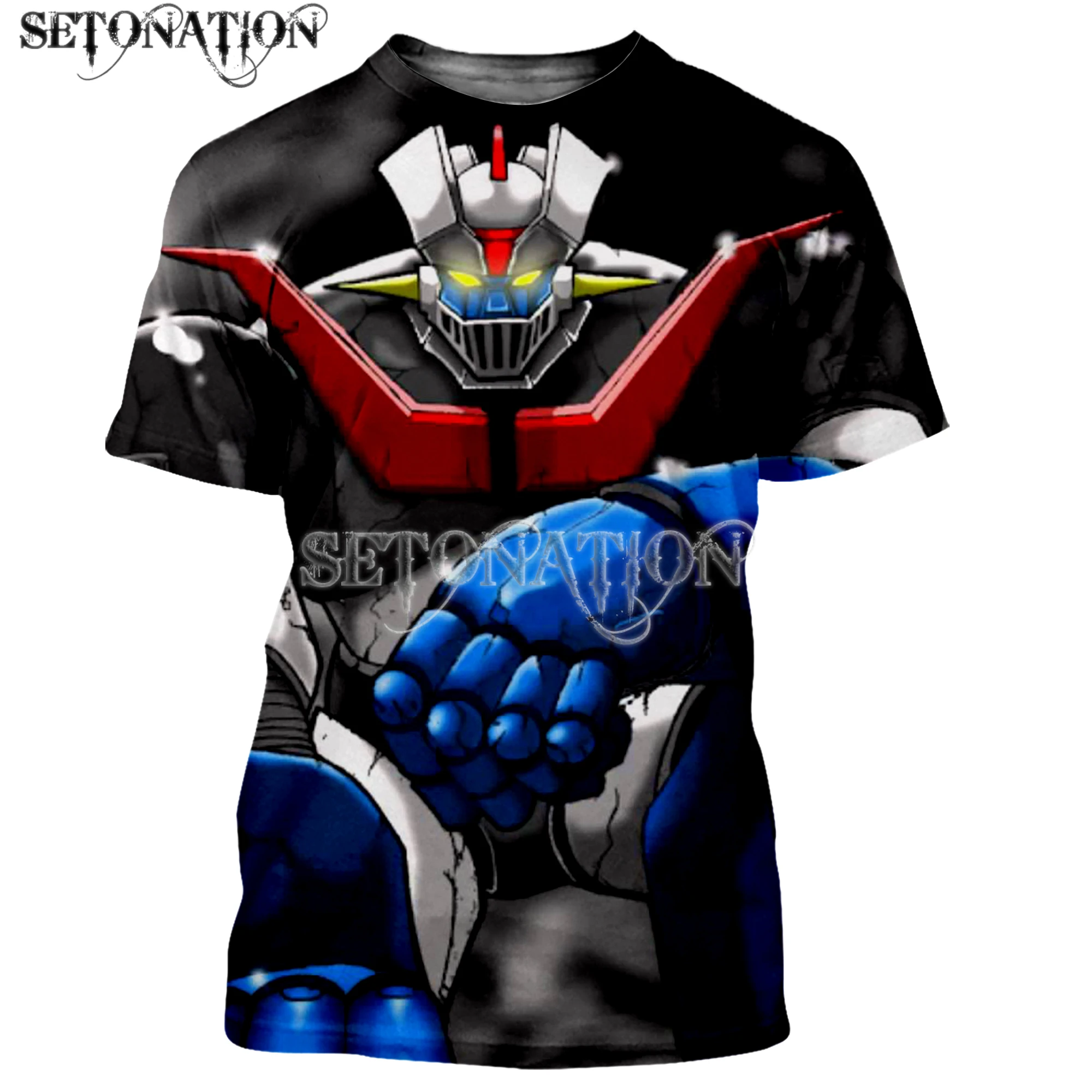 Mazinger z customize men /women New fashion cool 3D printed t-shirts Harajuku style streetwear summer tops dropshipping