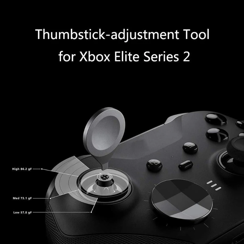 DATA FROG Metal D-Pad Trigger Paddles Replacement Thumbstick for Xbox One Elite Controller Series 2 Parts Repair Kit Accessories