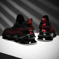 Large Size Outdoor Cushion Sneakers Men Sports Sneakers Husband Running Shoes Man Sneakers Man Sport Black Red Walking GME-2006