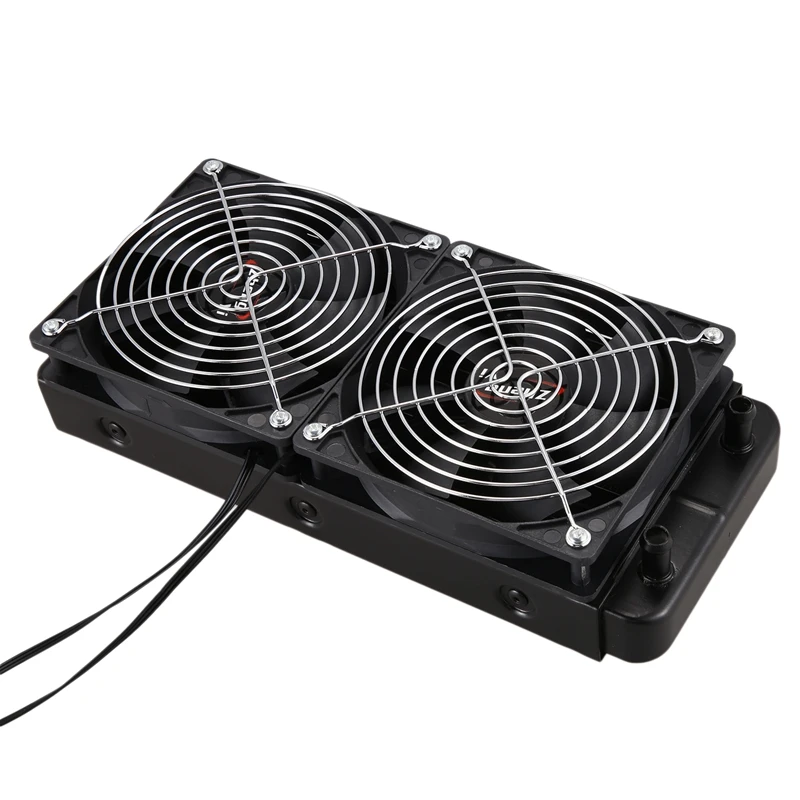 Aluminum 240mm 10 Pipe Water Cooling Cooled Row Heat Exchanger Radiator with Fan for CPU PC Water Cooling System