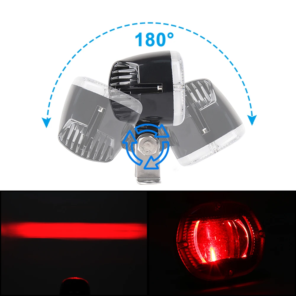 2 Pcs Forklift Trailer LED Danger Warning Light 12V Red Signal Lamp Safety Light For Truck Industry