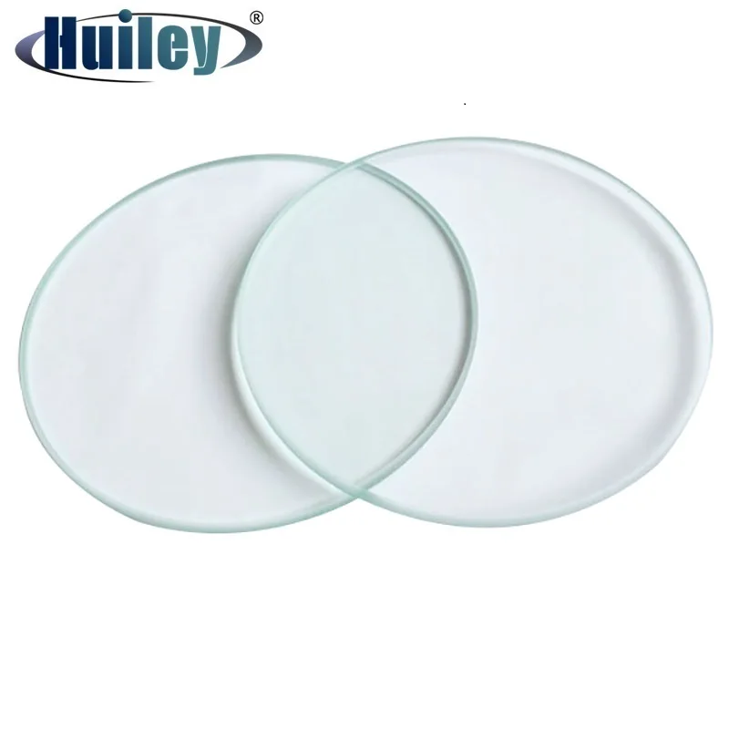 Placa Transparente de Vidro para Microscópio Placa de Vidro Transparente com Fundo Redondo e Microscópio Estéreo para Trabalhos de Microscópio com Diâmetro de 95 mm