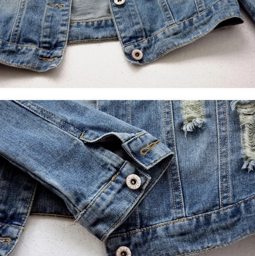 2021 Plus Size 5XL Denim Jacket Women Boyfriend Jean Coat Streetwear Harajuku Vintage Autumn Basic Outerwear