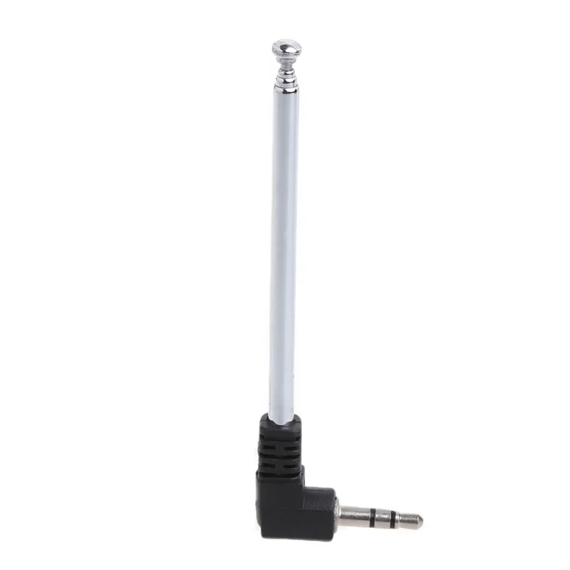 3.5mm FM Radio Receiver Antenna Retractable Aerial Stainless Steel Multi-Purpose Interface Suitable For Car Mobile Phone XXFF